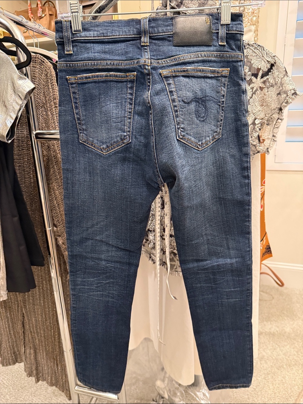 R13 Dark Indigo Skinny Jeans